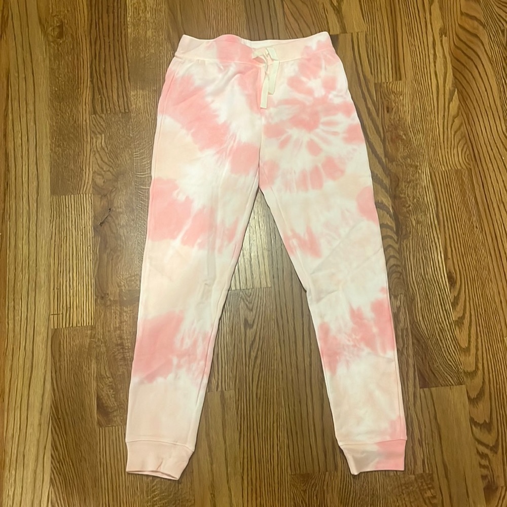 CrewCuts 10-11 Girls’ Pink Tie Dye Joggers